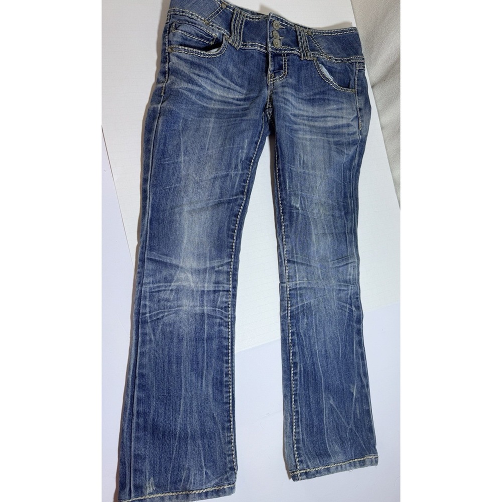 Almost Famous Women's Blue Boot Cut Jeans